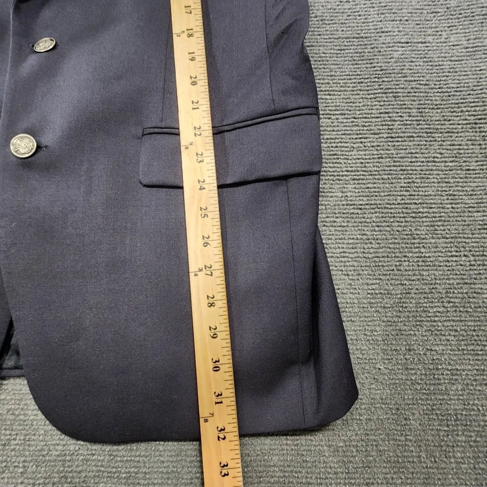 Michael Kors Blazer Men‎ 40R Navy Blue 100% Wool Two Button Sport Coat